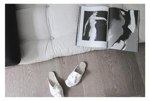 Bílošedá futonová matrace 70x200 cm Wrap Natural/Dark Grey – Karup Design