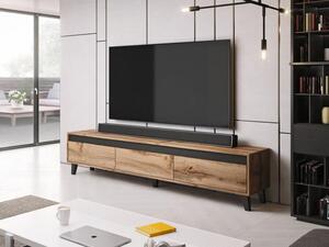 TV stolek Nell (dřevo + černá). 1048802