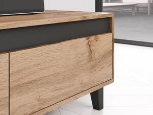 TV stolek Nell (dřevo + černá). 1048802