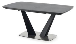 Rozkládací jídelní stůl 160-220 cm Fredda (černá + šedá) (pro 6 8 osob). 1048853