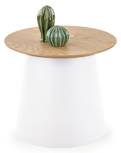 Konferenční stolek Argelia (přirodně dřevo + bílá). 1048867