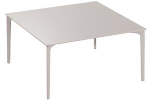 Fast Hliníkový jídelní stůl Allsize, Fast, čtvercový 141x141x74 cm, lakovaný hliník barva dle vzorníku