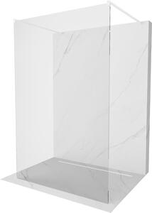 Mexen Kioto, průchozí sprchová zástěna 110 x 200 cm, 8mm čiré sklo, 2x bílá stabilizační rozpěra, 800-110-002-20-00