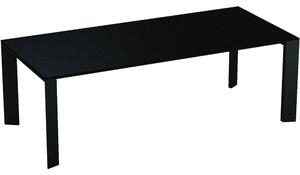 Fast Hliníkový jídelní stůl Grande Arche, Fast, obdélníkový 220x100x74 cm, rám hliník barva dle vzorníku, deska lakovaný hliník barva speckled anthracite