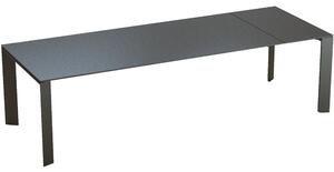 Fast Hliníkový rozkládací jídelní stůl Grande Arche, Fast, obdélníkový 220-270x100x74 cm, rám hliník barva dle vzorníku, deska lakovaný hliník barva speckled anthracite