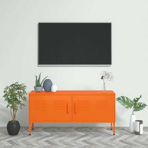 TV skříňka oranžová 105 x 35 x 50 cm ocel 336228