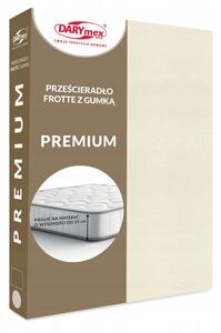 Prostěradlo s gumou 140x200 FROTÉ VYSOKÁ GRAMÁŽ 200 FROTÉ krémová ecru