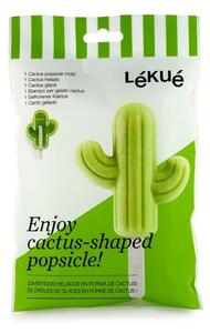 Zelená silikonová forma na zmrzlinu ve tvaru kaktusu Lékué