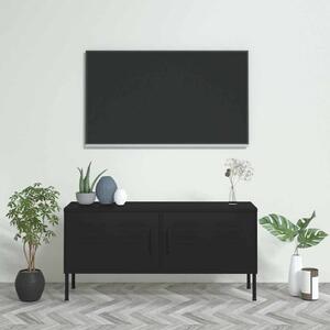 TV skříňka černá 105 x 35 x 50 cm ocel 336232