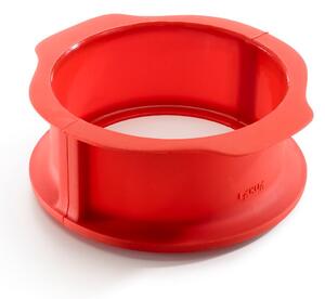 Červená silikonová rozevírací forma na dort Lékué Springform, ⌀ 15 cm
