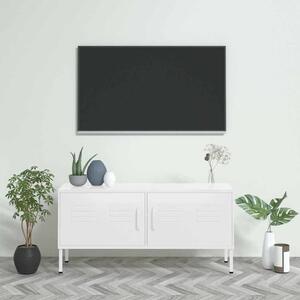TV skříňka bílá 105 x 35 x 50 cm ocel 336233