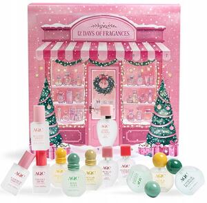 Adventní kalendář s parfémem pro ženy AQC Fragrances 12 dní x 15 ml