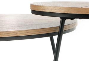 Konferenční stolek Kami (přírodní dřevo + černá). 1049024
