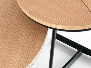 Konferenční stolek Kami (přírodní dřevo + černá). 1049024