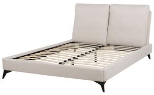Béžová postel MELLE ženilka 160 x 200 cm
