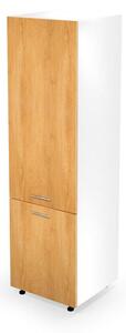 Potravinová kuchyňská skříňka Verlene (přírodní dřevo + bílá). 1049101