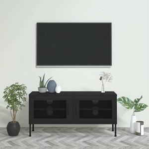 TV skříňka černá 105 x 35 x 50 cm ocel 336241