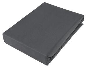 BOXSPRINGOVÉ PROSTĚRADLO, žerzej, antracitová, 90/220 cm Novel - Prostěradla