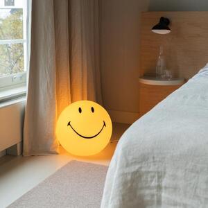 Žlutá plastová LED lampa Mr. Maria Smiley 40 cm
