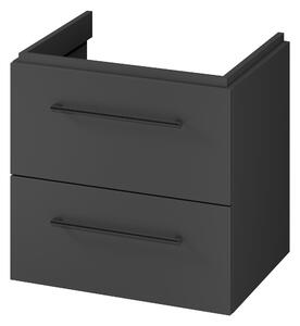 Cersanit Larga skříňka 59.4x44.4x57.2 cm pod umyvadlo závěsná antracitová S164-036