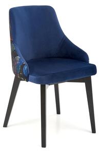 Jídelní židle Edo (černá + modrá). 1049302