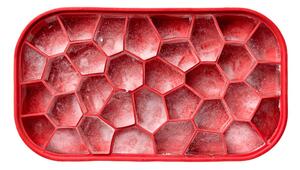 Červený chladící box s tvořítkem na led Lékué Ice
