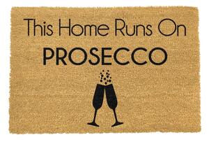 Rohožka z přírodního kokosového vlákna Artsy Doormats This Home Runs On Prosecco, 40 x 60 cm