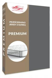 Prostěradlo bavlněné s gumou 140x200 JERSEY VYSOKÁ GRAMÁŽ 170 šedé