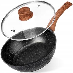 Vilde Granitová pánev se skleněnou poklicí GRANITICA WOOD 24 cm, 2,2 l