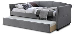 Čalouněná postel Sebastian 90x200, šedá,s přistýlkou,bez matrace