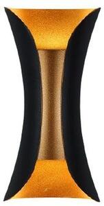 Abigali Black Gold venkovní nástěnné svítidlo 2x5 W černá KMG2X5WW