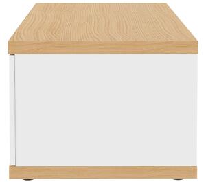 Bílý dubový konferenční stolek TEMAHOME Berlin 105 x 55 cm