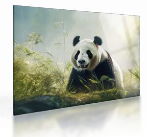 Skleněný obraz - Panda (70x50 cm)