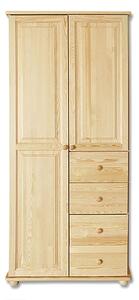 Dřevěná šatní skříň CLASSIC 11 z masivu borovice