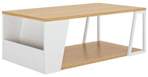 Bílý dubový konferenční stolek TEMAHOME Albi 100 x 55 cm