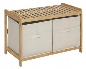 Lavice s úložným prostorem 5five Simply Smart Tidy Box, 2 přihrádky, bambusová