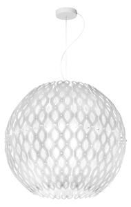 Slamp Charlotte Globe, bílé designové závěsné svítidlo, 4xE27, průměr 60cm