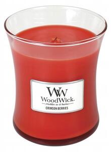 Tradiční sójová svíčka Crimson Berries Woodwick 1 ks