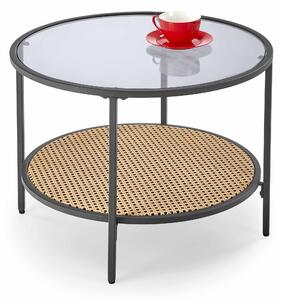 Konferenční stolek Debbra (přírodní dřevo + černá). 1049490