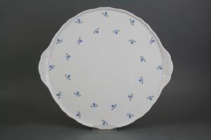 Bohemia Porcelán 1987 Dortový talíř 30,5cm Verona Pomněnky Házenky ABB