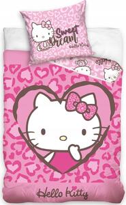 Sada povlečení Carbotex Hello Kitty růžové 140x200 cm, 2 díly
