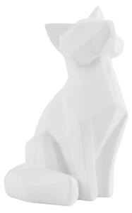 Matně bílá soška PT LIVING Origami Fox, výška 15 cm