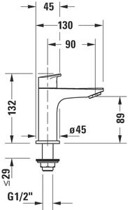 Duravit No. 1 umyvadlový ventil N11080002010