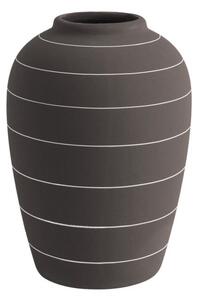 Tmavě hnědá keramická váza PT LIVING Terra, ⌀ 13 cm