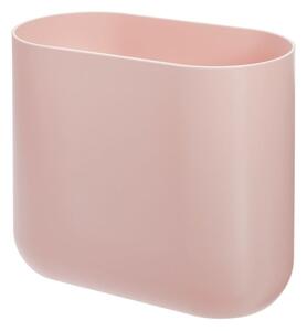 Růžový odpadkový koš iDesign Slim Cade, 6,5 l