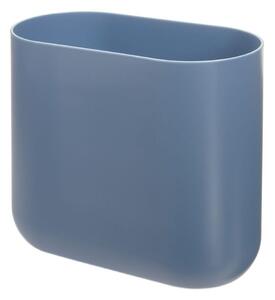 Modrý odpadkový koš iDesign Slim Cade, 6,5 l