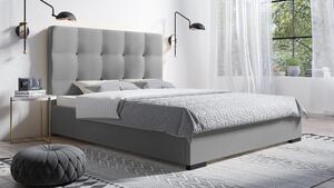 Čalouněná postel DARA 90x200 cm Odstín látky: Tmavá šedá (Trinity 15) - eTapik