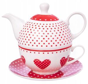 Šálek Orion porcelánový vintage puntíky