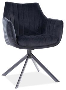 Jídelní židle Anastasia (černá + černá). Akce -10%