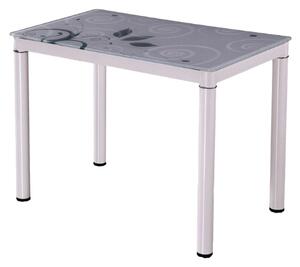 Jídelní stůl 80 cm Damion (bílá + bílá) (pro 4 osoby). 1050079